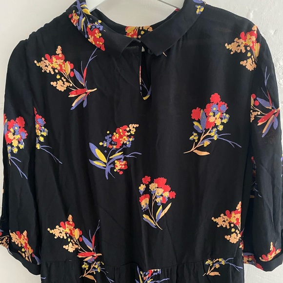 Toast Maie print floral viscose dress sz12 Altered - Picture 6 of 8